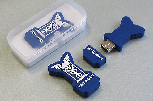 USB-флешка в виде логотипа